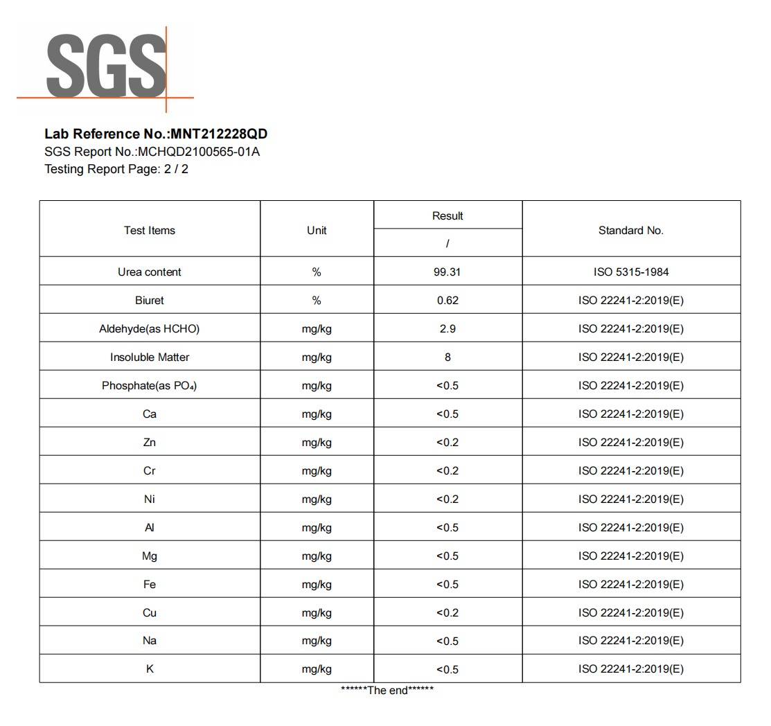 DEF SGS testing report